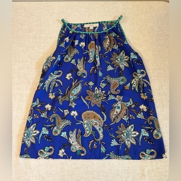 Loft Petites Paisley Sleeveless Top Size MP - Picture 1 of 7